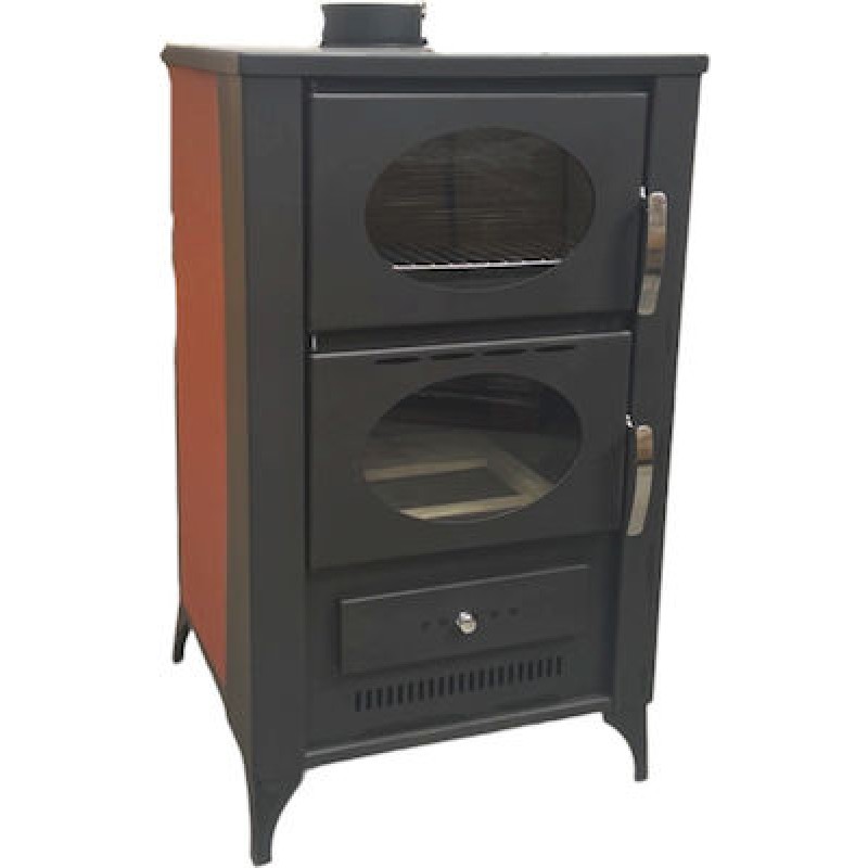 Thermosteel B2 ξυλόσομπα καλοριφέρ 35,3 kw   Ύψος: 1110mm Πλάτος: 610mm Βάθος: 555mm