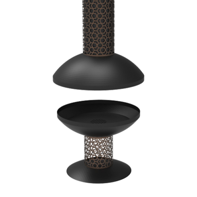 Kaimaktsalan Fireplace –Κωδικός Προϊόντος: 4360.97.1509 Ονομαστική ισχύς : 6,5  KW  Διαστάσεις ΠxΒxΥ 1.10 x 1.10 x 3.00 cm 