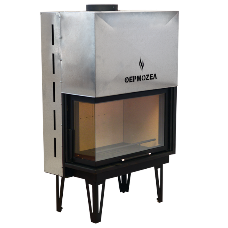 Ενεργειακό Τζάκι AERO δίφατσο  900 Δίφατσο Δεξι Βερμικουλιτης [T837]  . Π.91 x B.58 x Y.154.7