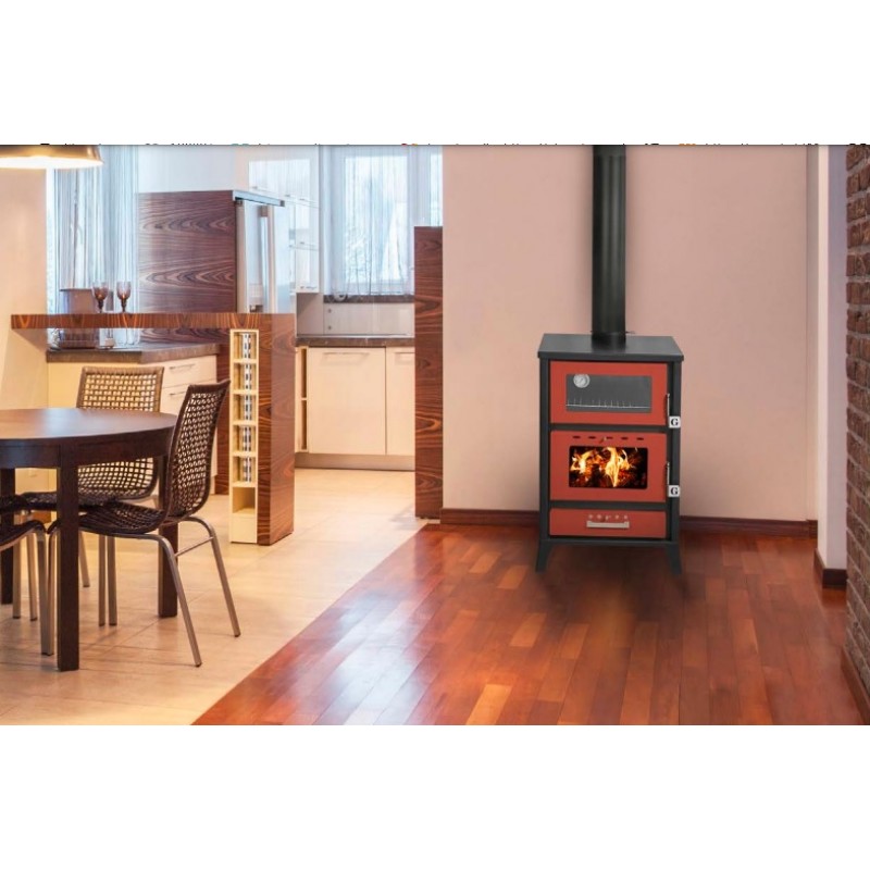 Gekas Metal MG 500 Χαλύβδινη Ξυλόσομπα με Φούρνο 22kW 