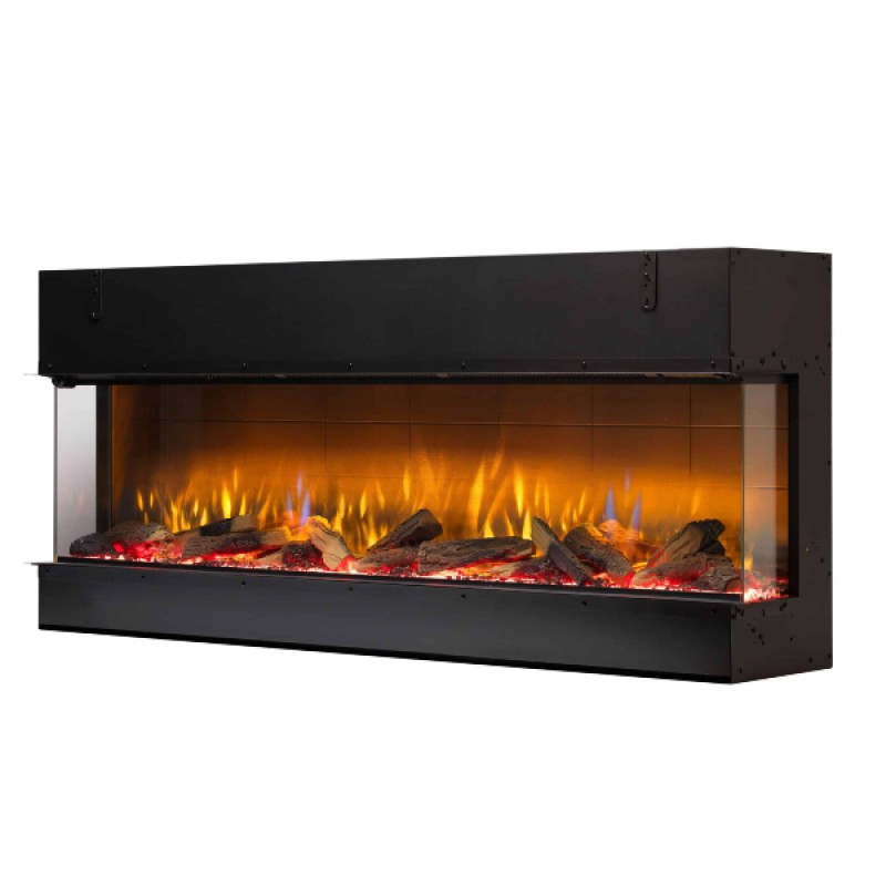 Dimplex Vivente 150 Επιτοίχιο Ηλεκτρικό Τζάκι 1500W 154x66.5cm Μαύρο