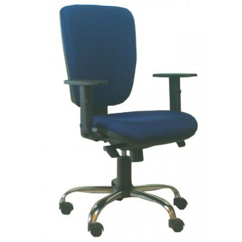 THESIS FOUSTER Καρέκλα γραφείου με ύφασμα μπλέ με multiblock μηχανισμο  66*67*1041cm