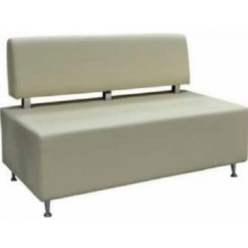 Thesiw Split  for two Καναπές  διθέσιος  120*60*80 cm  ιδανικός για γραφεία - ιατρεία κτλ  -μπεζ δερματίνη 