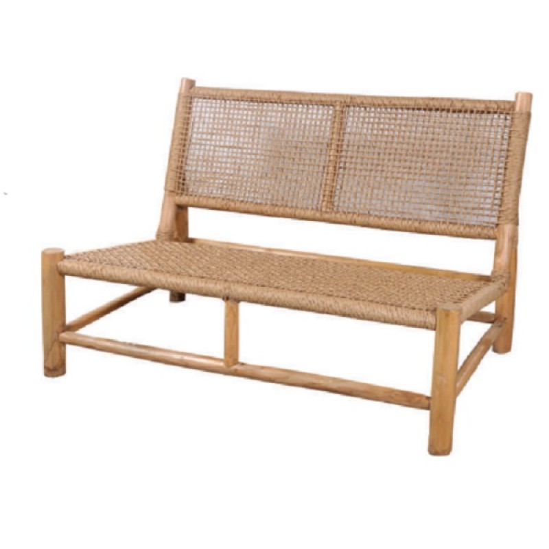 Καναπές Boho Style Paris από ξύλο Teak και συνθετικό Rattan – 1229031 Διάσταση προϊόντος: 120X70X78H