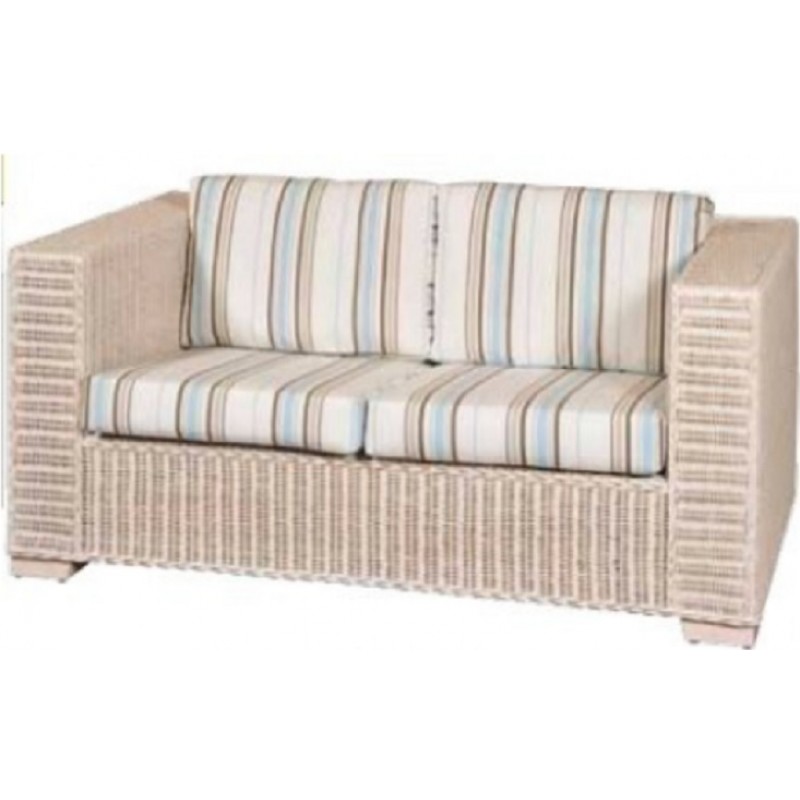 JK 2091 W LOLA   Natural rattan Καναπές διθέσιος  160*72*95 cm ( χωρίς μαξιλάρια)