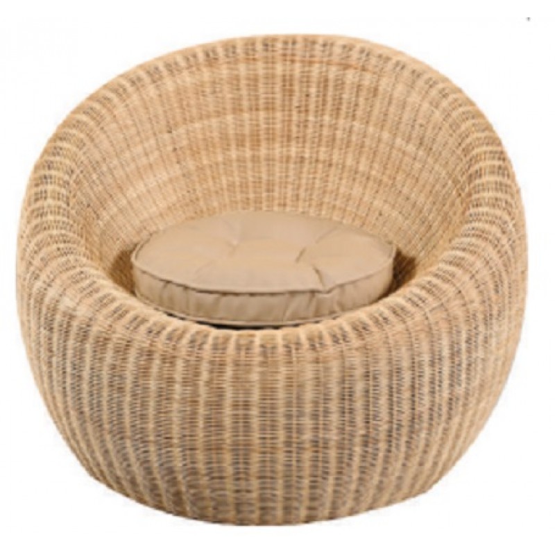 Πολυθρόνα  απο συνθετικό rattan (0,98 x 0,84 x 0,73) - JK Apple
