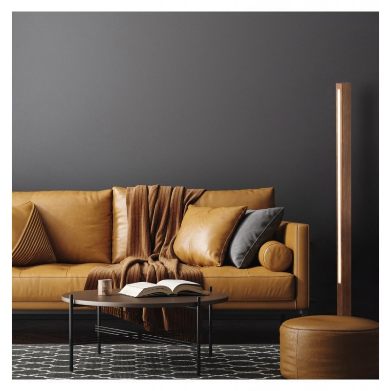 TK Lighting LED Φωτιστικό Δαπέδου Υ120xΜ30εκ. με Θερμό Λευκό Φως Καφέ Κωδικός: 1391