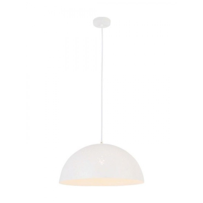 Viokef Galaxy Μοντέρνο Κρεμαστό Φωτιστικό Μονόφωτο Καμπάνα με Ντουί E27 σε Λευκό Χρώμα Κωδικός: 4163301