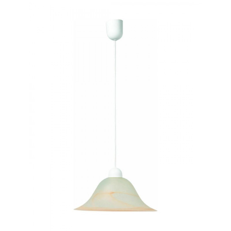 Viokef Bella Μοντέρνο Κρεμαστό Φωτιστικό Μονόφωτο με Ντουί E27 σε Μπεζ Χρώμα Κωδικός: 3927501