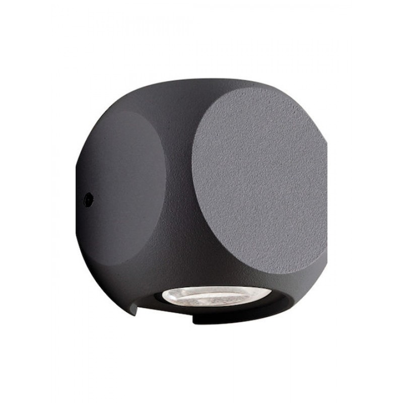 Viokef Ballito Μοντέρνο Φωτιστικό Τοίχου με Ενσωματωμένο LED και Θερμό Λευκό Φως σε Μαύρο Χρώμα Πλάτους 6.5cm Κωδικός: 4210901