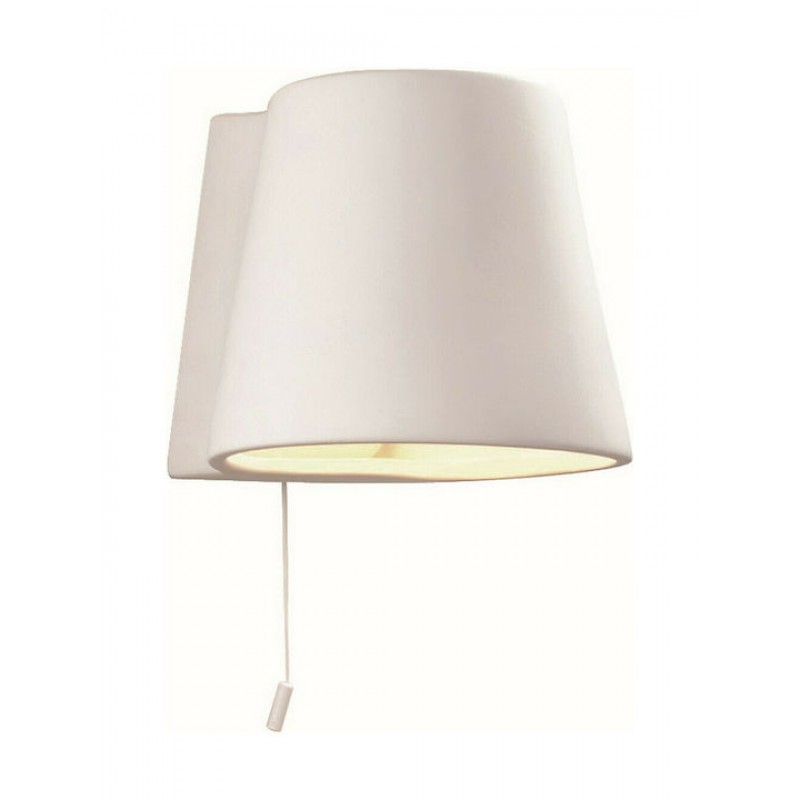 Viokef Ceramic Μοντέρνο Φωτιστικό Τοίχου με Ντουί E14 σε Λευκό Χρώμα Πλάτους 16cm Κωδικός: 4075300