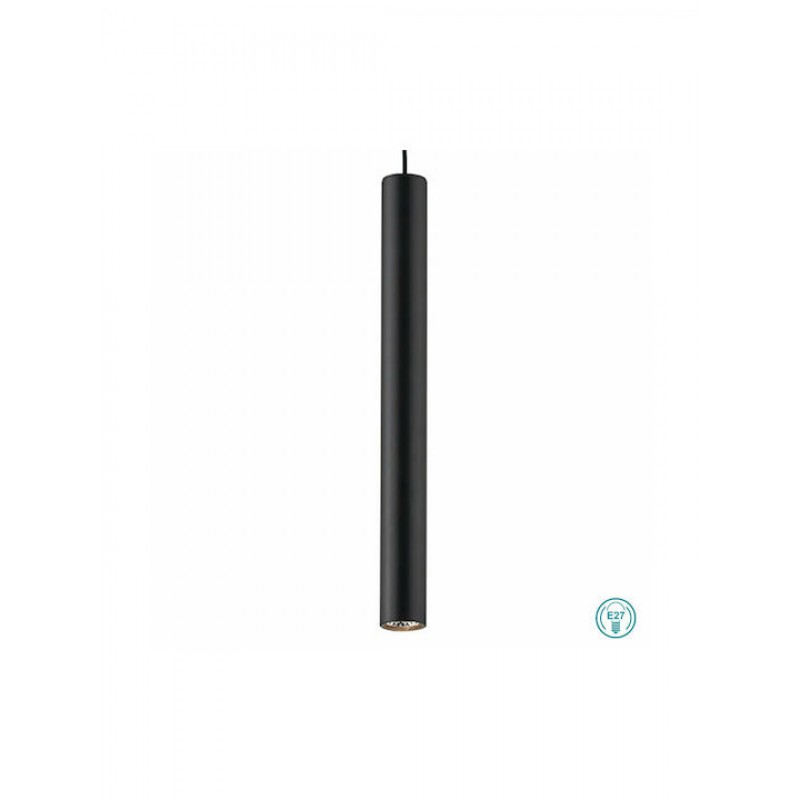 Viokef Tube Μοντέρνο Κρεμαστό Φωτιστικό Μονόφωτο με Ντουί GU10 σε Μαύρο Χρώμα Κωδικός: 39003400