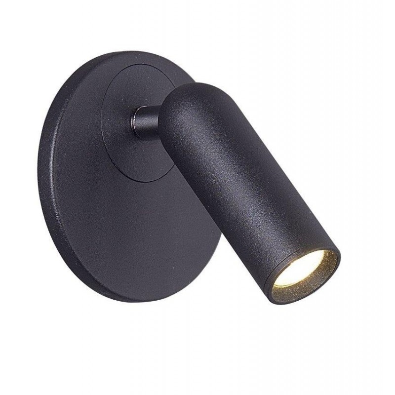 Viokef Emma Μονό Σποτ με Ενσωματωμένο LED και Θερμό Φως σε Μαύρο Χρώμα 3W 150lm Κωδικός: 4244701