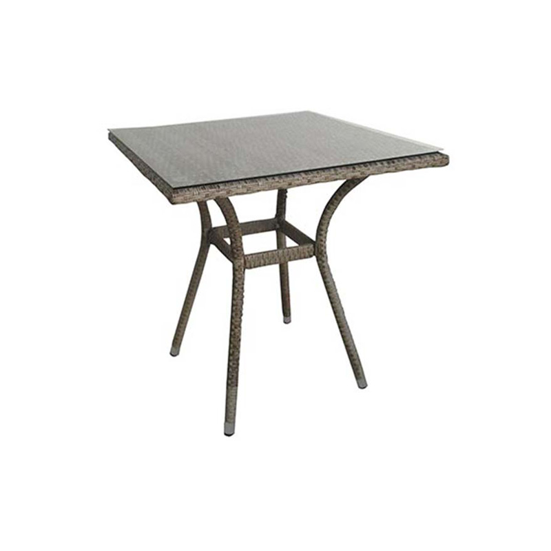 Σετ 5  τμχ Καθιστικό Κήπου αλουμινίου - wicker ( 4 τμχ LILY 5184 G+  1 τμχ 5217 G Τραπέζι Wicker 70χ70χ75 )