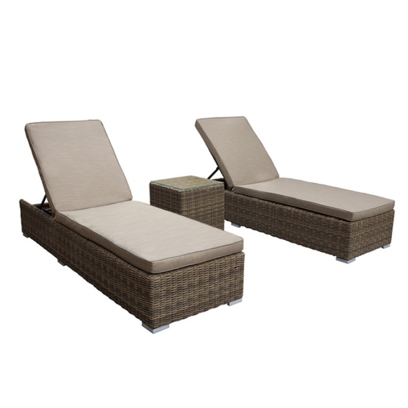 ΣΕΤ ΞΑΠΛΩΣΤΡΕΣ WICKER-RATTAN ALETTA 5071 G + ALETTA 5072 G 