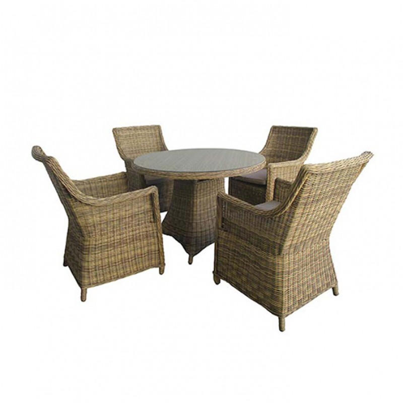 ΣΕΤ ΤΡΑΠΕΖΑΡΙΑ ΚΗΠΟΥ 5ΤΜΧ WICKER – RATTAN SANTA 5121 G + 5195 G