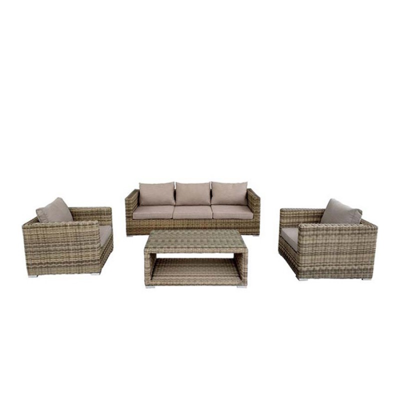 Σετ Σαλονιού Εξωτερικού Χώρου με Μαξιλάρια Chloe Τριθέσιος 4τμχ