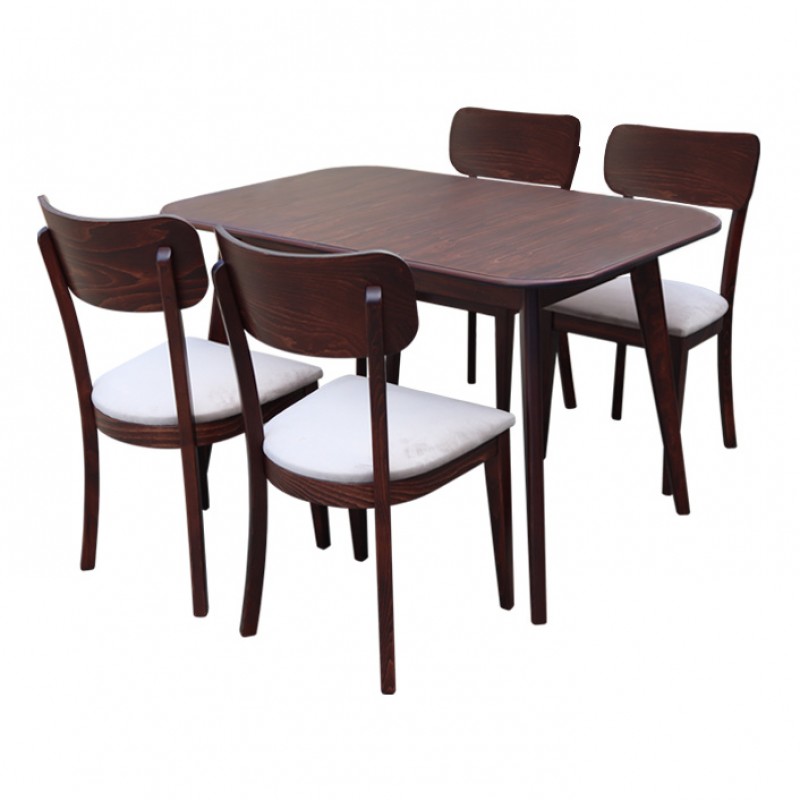 ΣΕΤ ΤΡΑΠΕΖΑΡΙΑ PAOLA 1101 IN + BRITTANY 1040 IN WALNUT