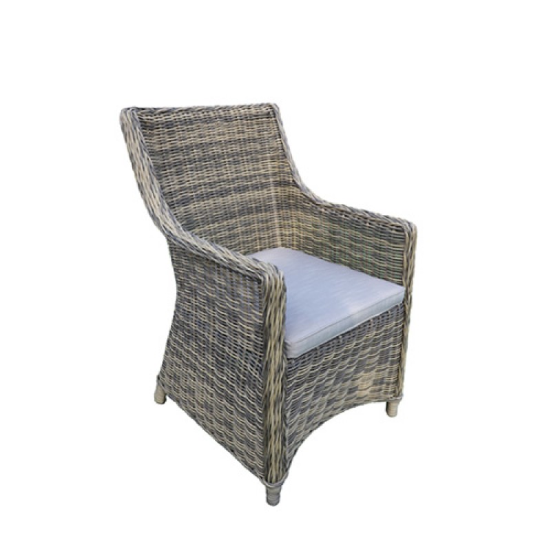 Σετ τραπεζαρία κήπου/Wicker σαλόνι στρογγυλό SANTA σετ 3τεμ