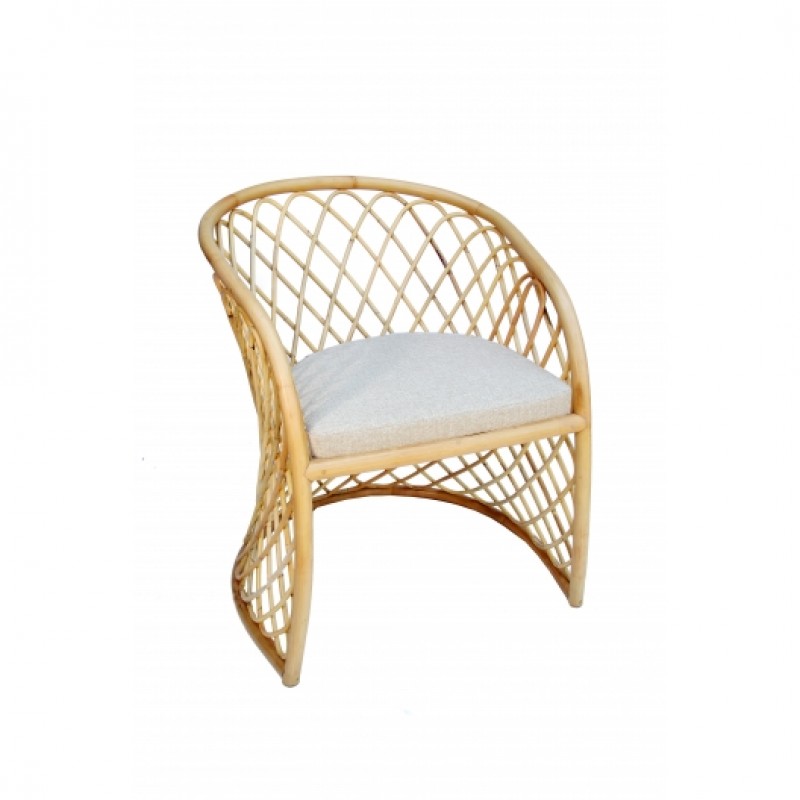 FLARE 0009  Πολυθρόνα φαγητού  από  rattan  - Ύψος: 76cm Μήκος: 70cm Βάθος: 64cm 