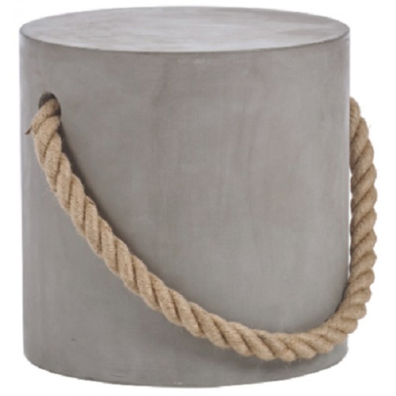 Σκαμπό ROPE PIPE G  από τσιμέντο και γρανίτη   Κωδικός: GRS 119  Μήκος: 36cm  Ύψος: 45cm  