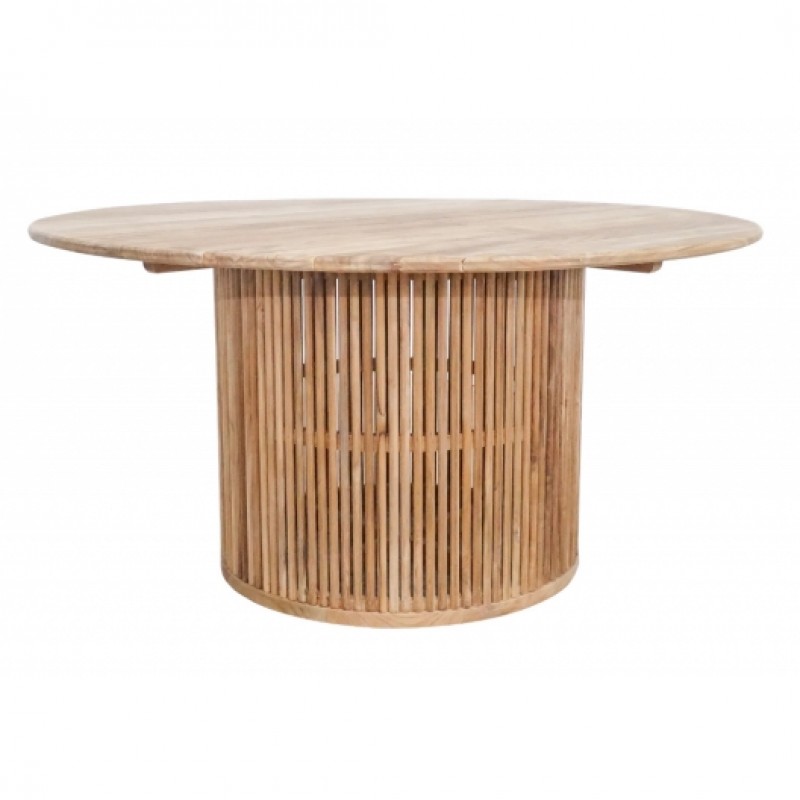 Τραπέζι φαγητού PIQUE L εξ' ολοκλήρου από ξύλο teak σε φυσικό χρώμα   Ύψος: 76Μήκος: 150  Βάθος: 150cm 