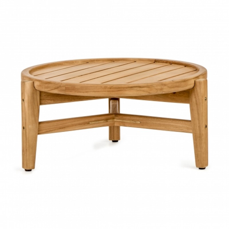 Τραπέζι σαλονιού κατασκευασμένο από μασίφ ξύλο Teak - TRASPEN L  Ύψος: 29 Μήκος 60 cm 