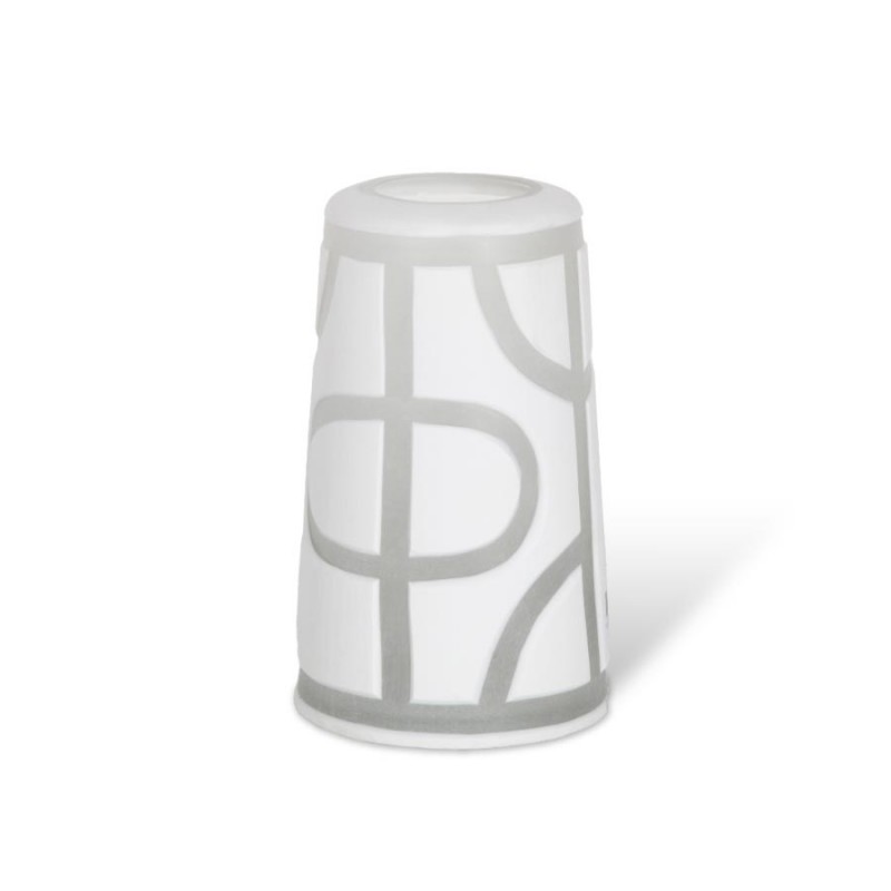 ΒΑΖΟ ΛΕΥΚΟ ΔΙΑΦΑΝΕΣ ΜΕΓΑΛΟ 3147002 ΔΙΑΣΤΑΣΕΙΣ 16cm x 16cm x 27cm