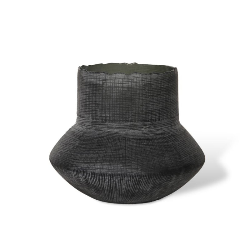 ΒΑΖΟ ΓΚΡΙ ΧΑΜΗΛΟ 3147021 ΔΙΑΣΤΑΣΕΙΣ 37cm x 37cm x 32cm