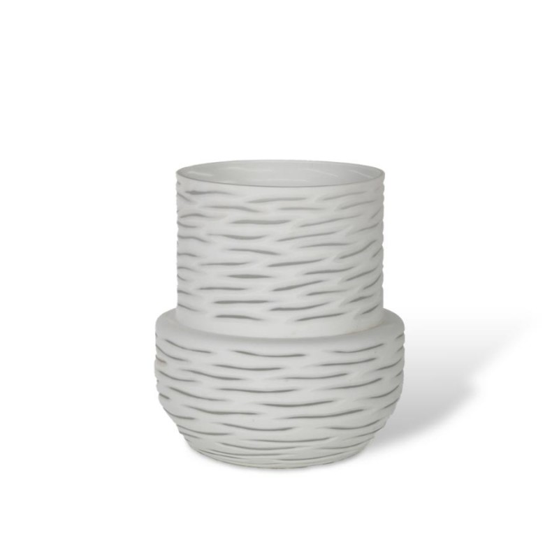 ΒΑΖΟ ΛΕΥΚΟ ΜΙΚΡΟ 3147026 ΔΙΑΣΤΑΣΕΙΣ 26cm x 26cm x 29cm