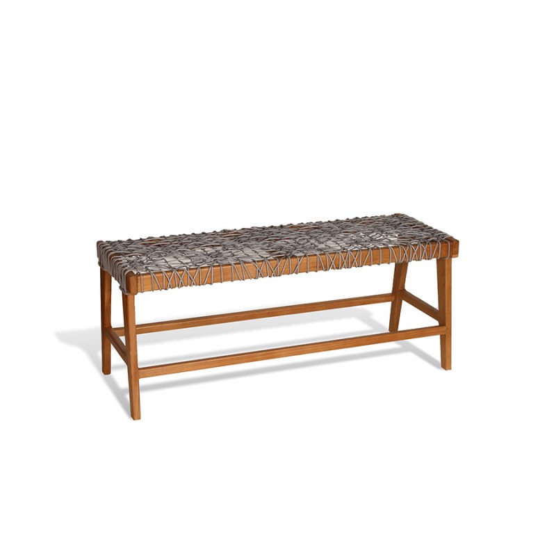 ΠΑΓΚΑΚΙ TEAK ΜΕ ΓΚΡΙ ΣΧΟΙΝΙ 2490079