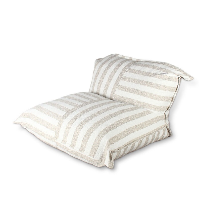 ΠΟΥΦ TREBLE ΜΠΕΖ ΛΕΥΚΟ 30630101 ΔΙΑΣΤΑΣΕΙΣ 110x98x80 cm