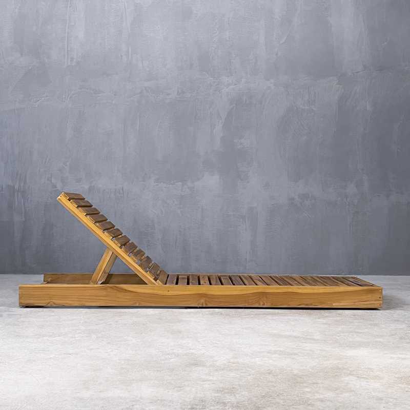 ΞΑΠΛΩΣΤΡΑ  ΞΥΛΙΝΗ  POSITANO SUNBED TEAK MATTRESS    200 × 60 × 12 cm (L x W x H) CODE 676555 (ΧΩΡΙΣ ΜΑΞΙΛΑΡΙ) 