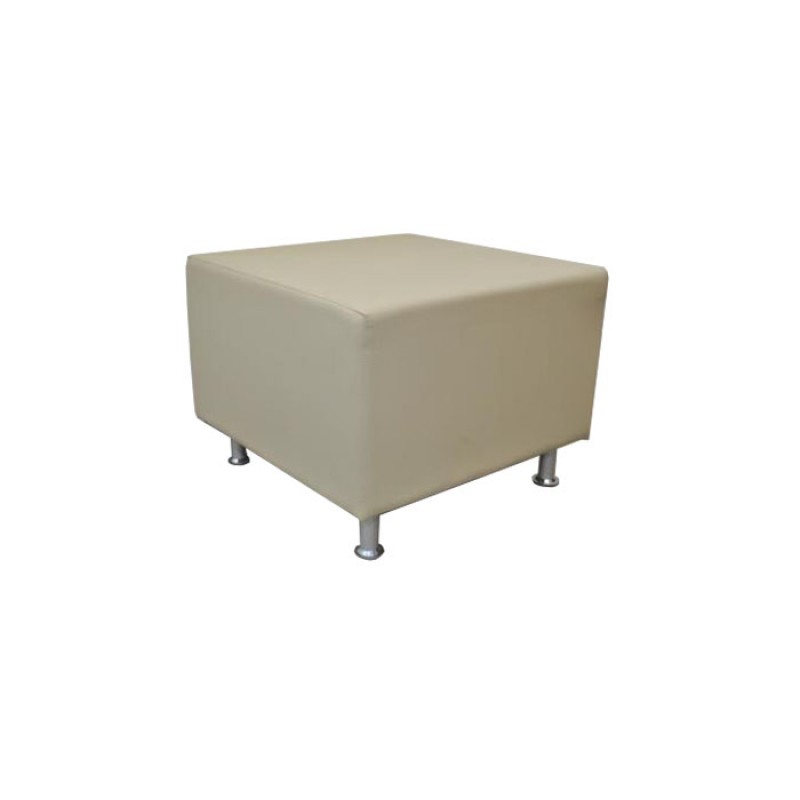 Cubo κάθισμα αναμονής 60x60x45cm (χωρίς πλάτη)  - ΜΠΕΖ ΔΕΡΜΑΤΙΝΗ  