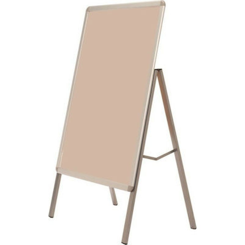 Σταντ πεζοδρομίου από αλουμίνιο με αφισοθήκη snap frame A1 (1 πλευράς) A-1S - Εξωτερικές διαστάσεις αφισοθήκης snap frame: 635 mm x 880 mm.