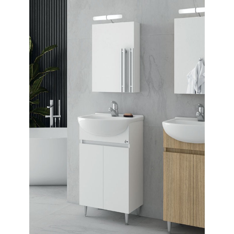 Drop Alfa 50 White 5FAF050WH Έπιπλο Μπάνιου Λευκό