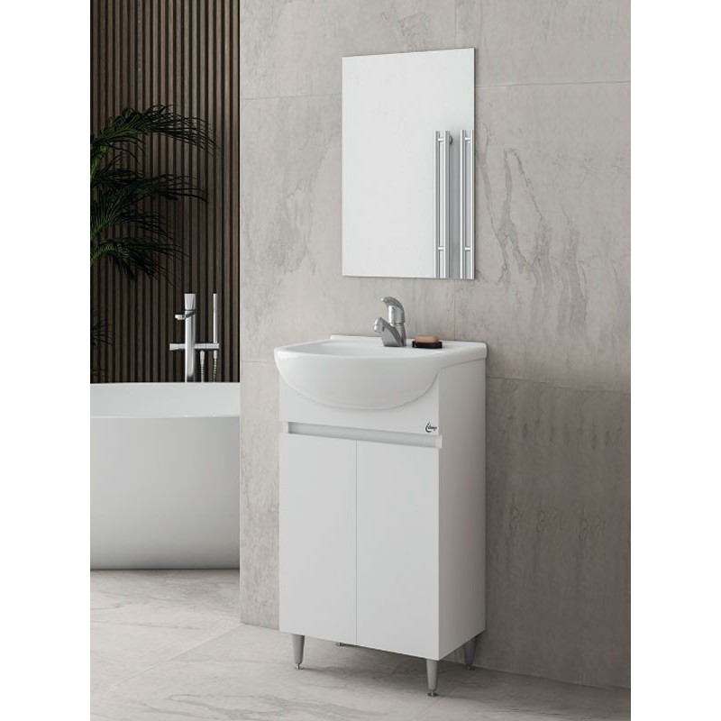 Drop Alfa 50 White 5FAFM50WH Έπιπλο Μπάνιου Λευκό