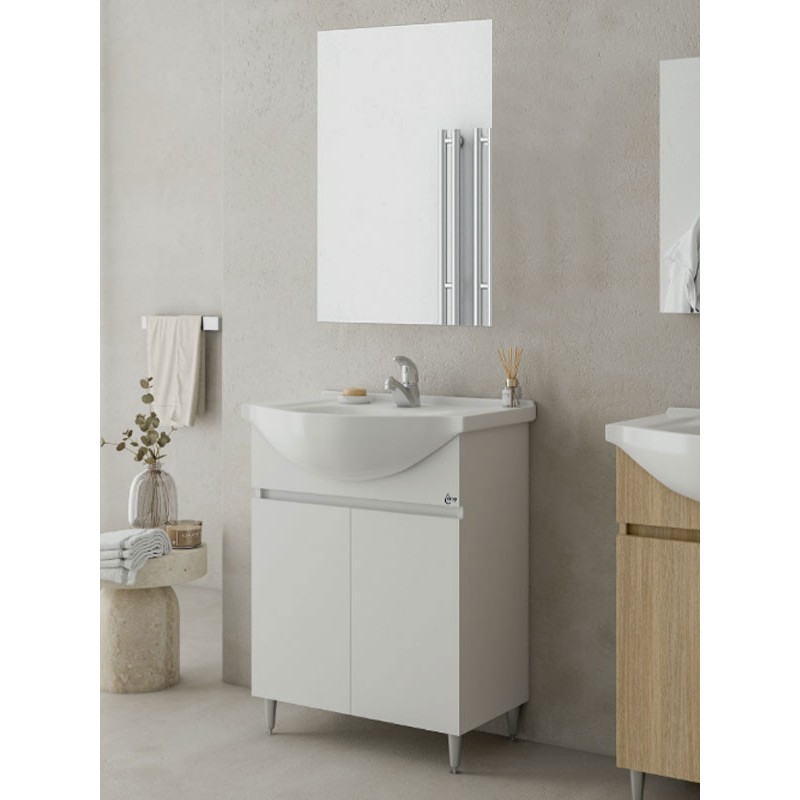 Drop Alfa 65 White 5FAFM65WH Έπιπλο Μπάνιου Λευκό