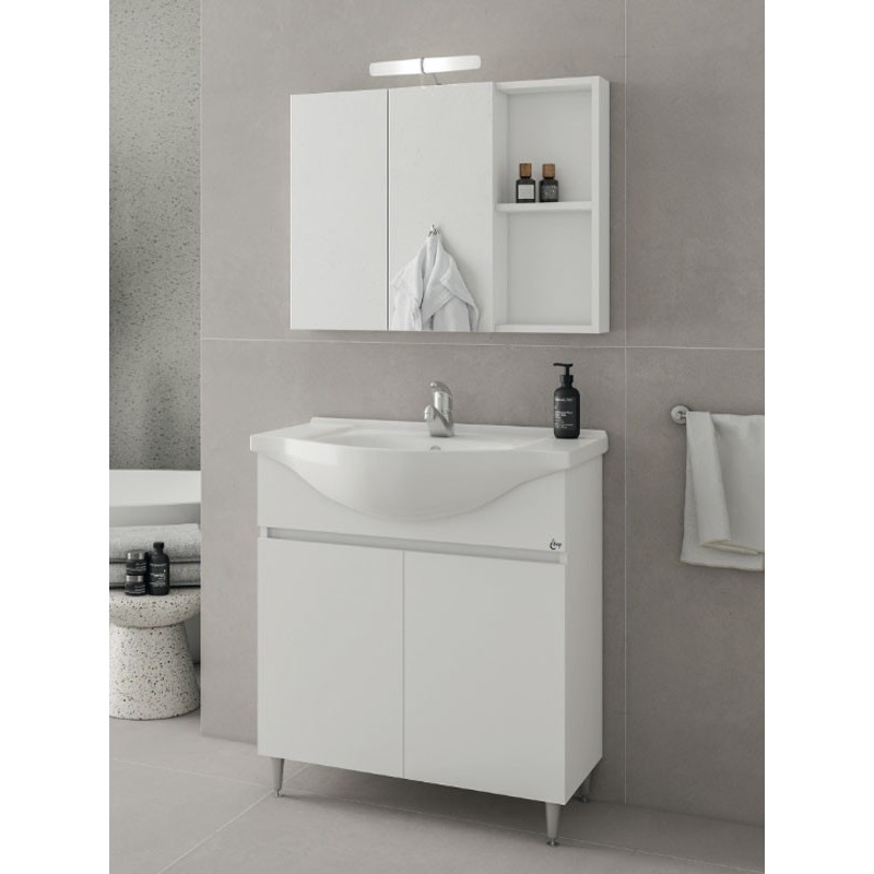 Drop Alfa 75 White 5FAF075WH Έπιπλο Μπάνιου Λευκό