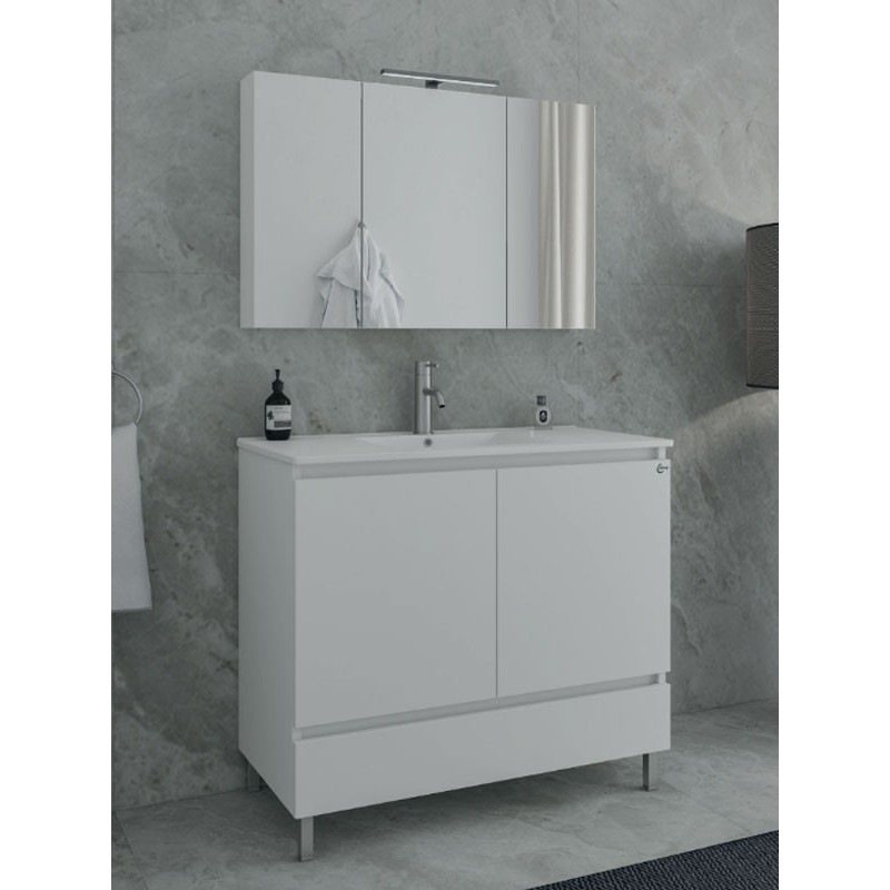 Drop Delta 100 White 5FDL010WH Έπιπλο Μπάνιου Λευκό