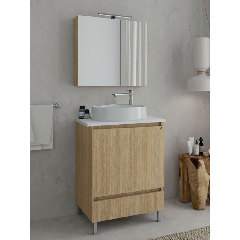 Drop Delta 60 Slavonia Oak 5FDLP60SO Έπιπλο Μπάνιου