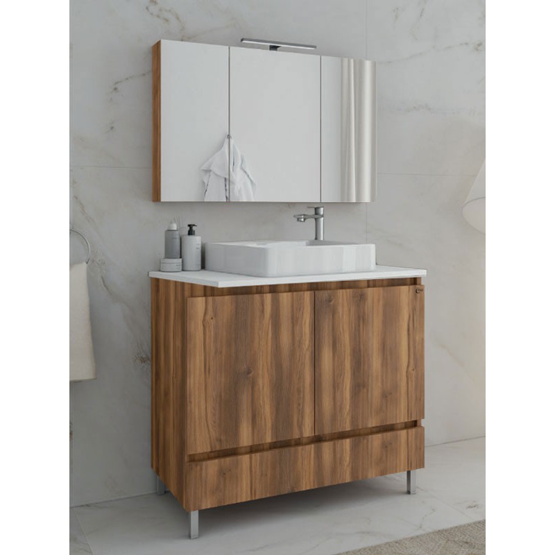 Drop Delta 100 Amber Baroque Oak 5FDLP10BO Έπιπλο Μπάνιου Μοντέρνο