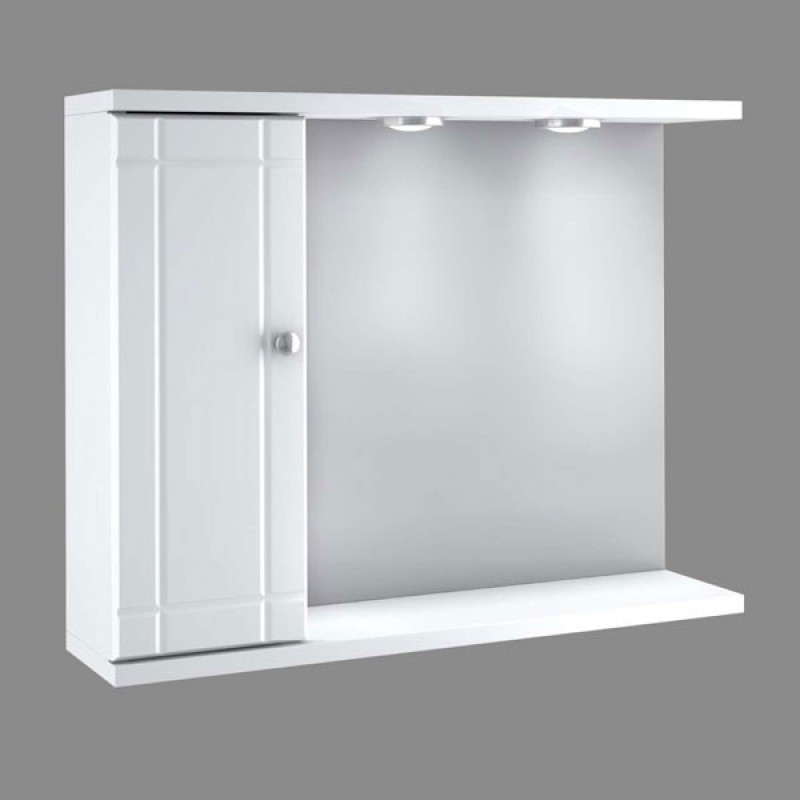 Drop Mirror 6KLR070WH Καθρέπτης Με Ντουλάπι