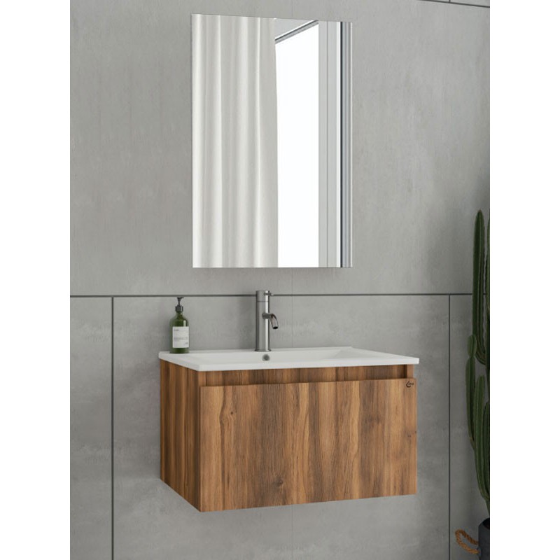 Drop Liberty 75 Amber Baroque Oak 5FLIM75BO Έπιπλο Μπάνιου Μελαμινικό