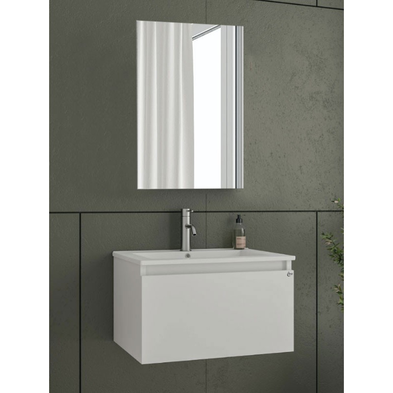 Drop Liberty 75 White 5FLIM75WH Έπιπλο Μπάνιου Μελαμινικό