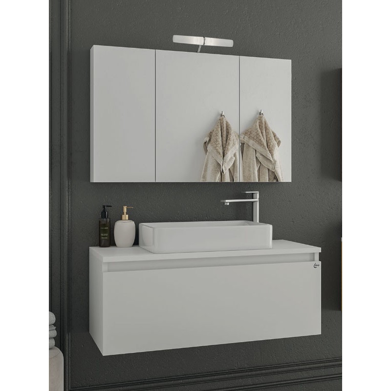 Drop Liberty 90 White 5FLIP90WH Έπιπλο Μπάνιου Μοντέρνο