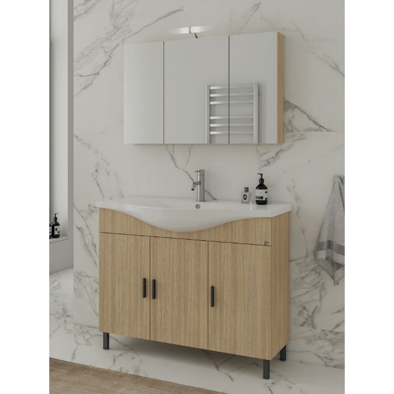 Drop Luna 100 Slavonia Oak 5FLUM100SO Έπιπλο Μπάνιου Μελαμινικό