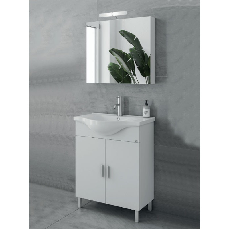 Drop Luna 65 White 5FLU065WH Έπιπλο Μπάνιου Λευκό