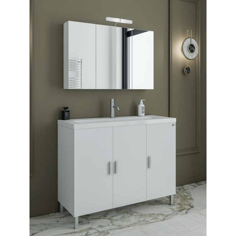 Drop Roma 100 White 5FRM100WH Έπιπλο Μπάνιου Λευκό