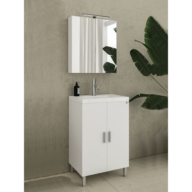 Drop Roma 50 White 5FRM050WH Έπιπλο Μπάνιου Λευκό